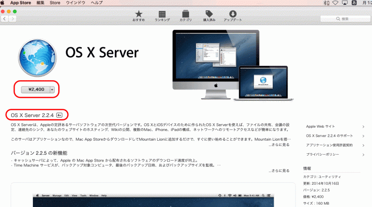 os x server app store cache
